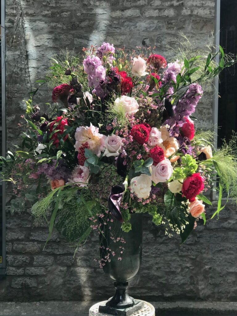 Representive autumn flower arrangement